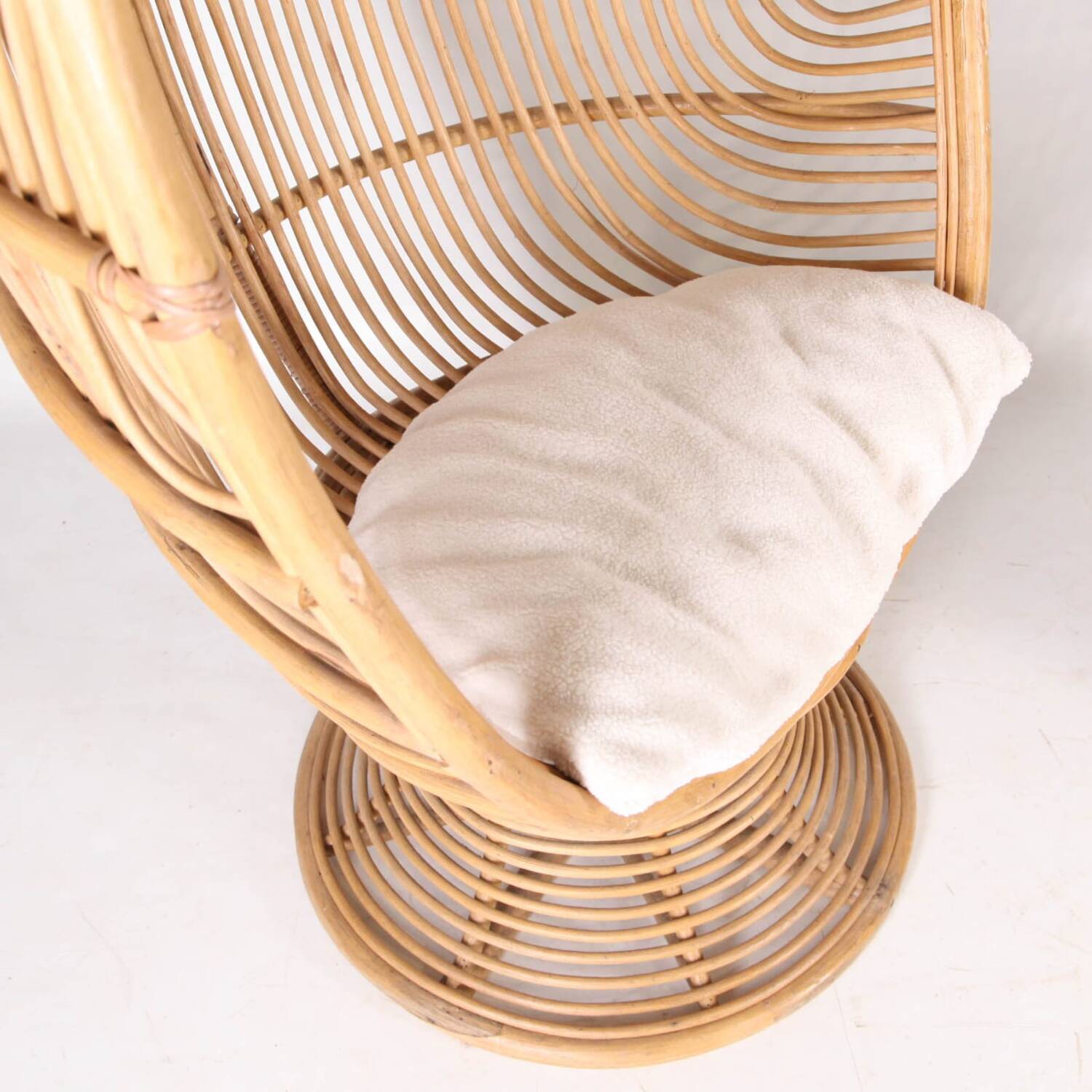 Pair of rattan armchairs