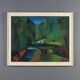 Modern painting signed by Gian Rodolfo D'Accardi "Ride in the Woods" 1955