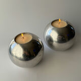 Pair of XL Vintage IKEA Nässjö candle holder designed by Ehlén Johanss