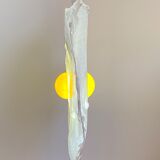 "Egg" lamp signed by artist Michel Froment