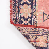 Vintage Turkish Overdyed Oushak Runner Rug 1970s 139x361cm