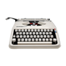 Machine à écrire Hermes Baby beige cursive révisée ruban neuf