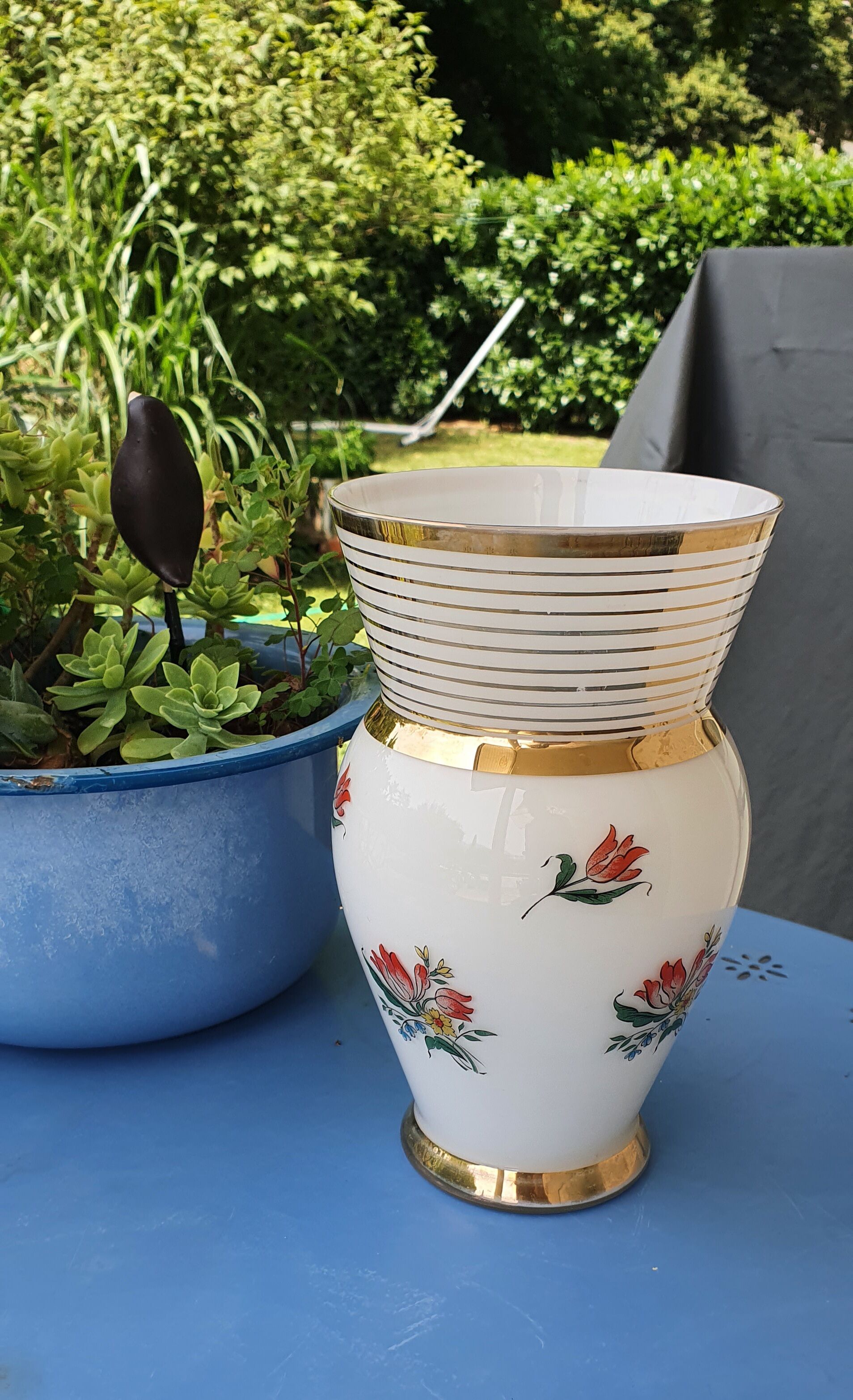 Opaline vase 1950