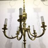 Louis XVI Bronze Chandelier 5 Lights