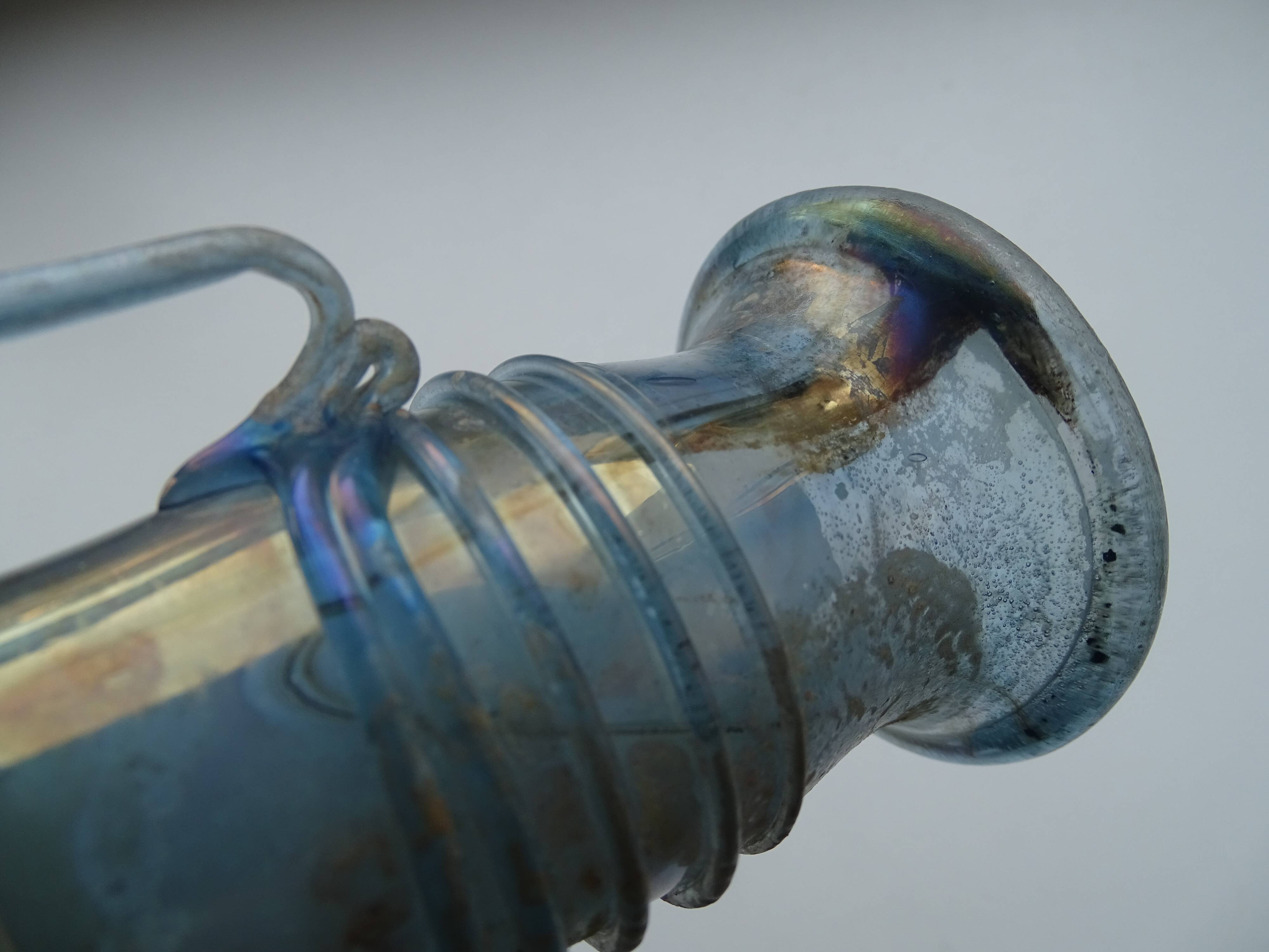 Vase Scavo Seguso Vetri d'Arte iridescent glass Murano 1950