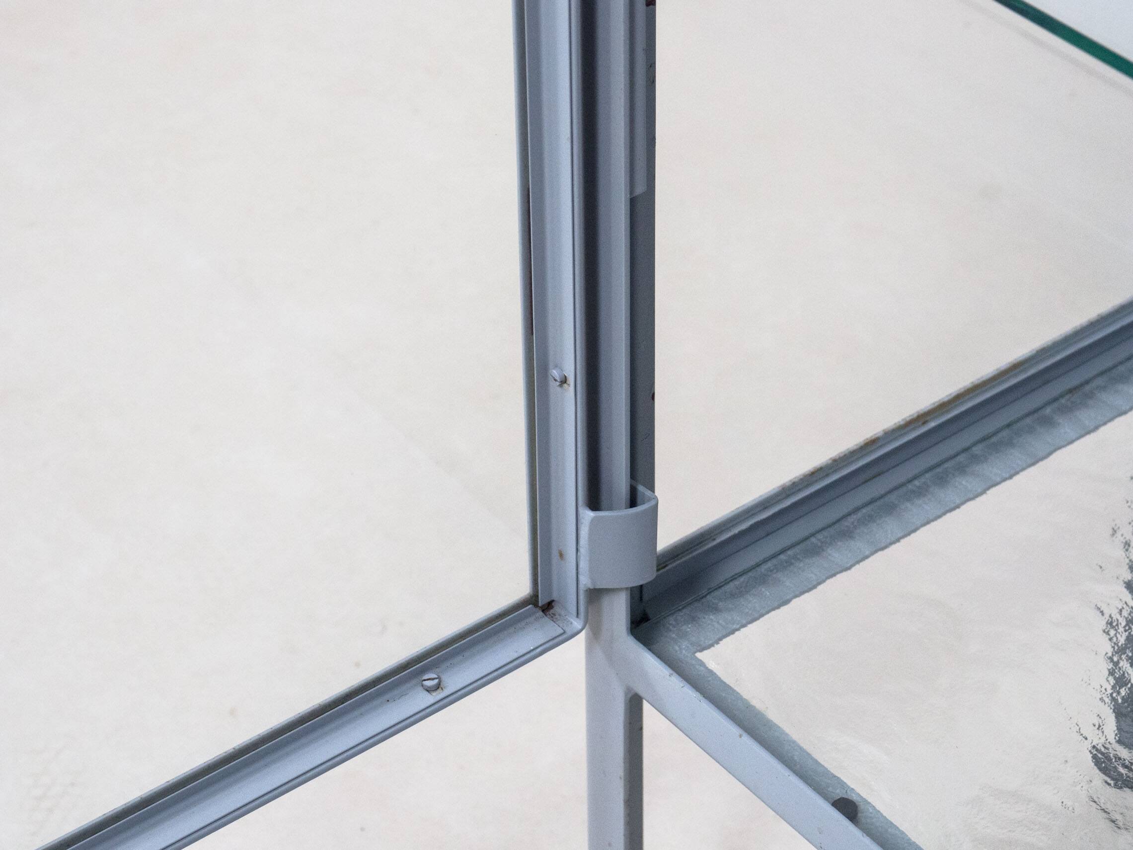 Vintage industrial display cabinet