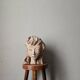 Handmade clay terracotta sculpture head decoration workshop