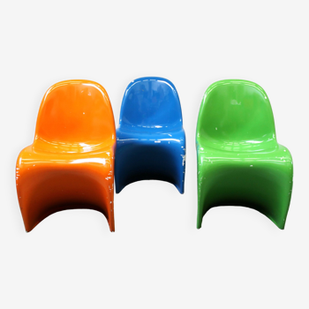 Set of 3 Verner Panton chairs, Vitra