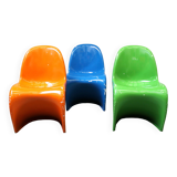 Suite de 3 chaises Verner Panton, Vitra