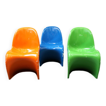 Suite de 3 chaises Verner Panton, Vitra