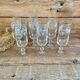 6 vintage Luminarc champagne flutes