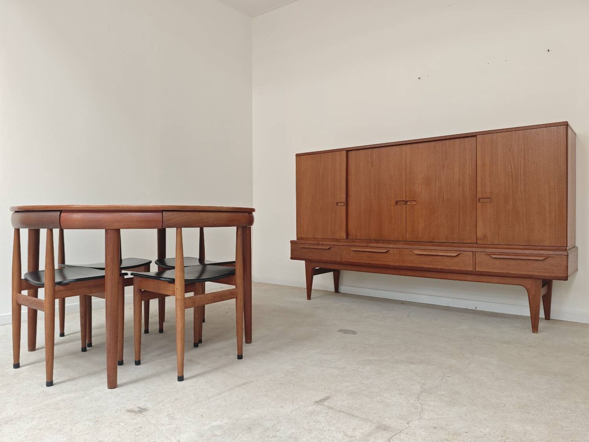 High enfilade by Johannes Andersen by Bordum & Nielsen, Samcom teak