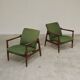 Pair of green GMF 64 armchairs by
Edmund Homa, Poland, 1960s