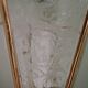 French Vintage Art Deco Glass Ceiling Light Green Frosted & Patterned Glass