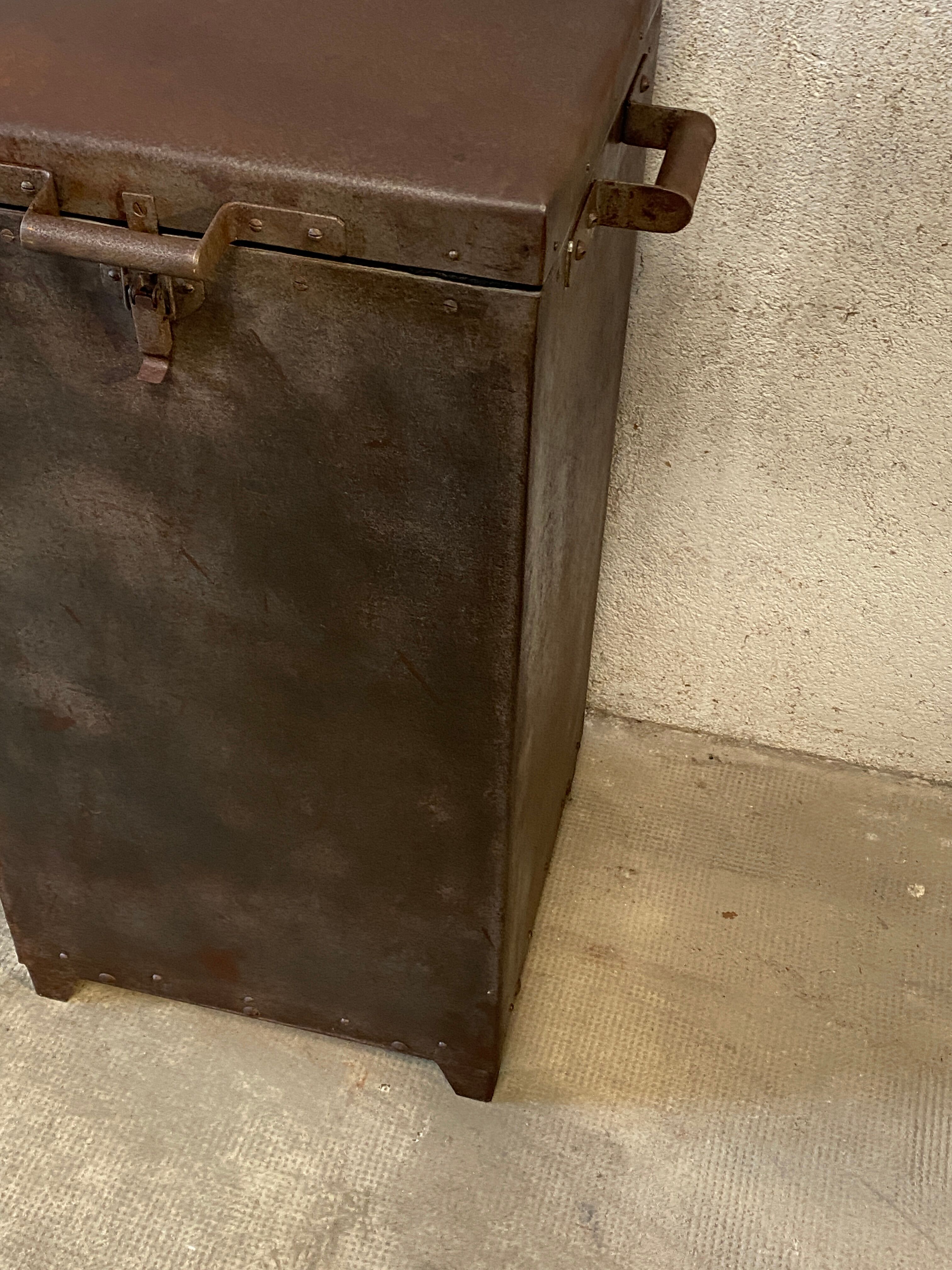 Old 1950 metal cooler