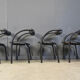 Postmodern dining chairs, 1980s, set of 4