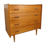 Vintage dresser of the 60s in light wood