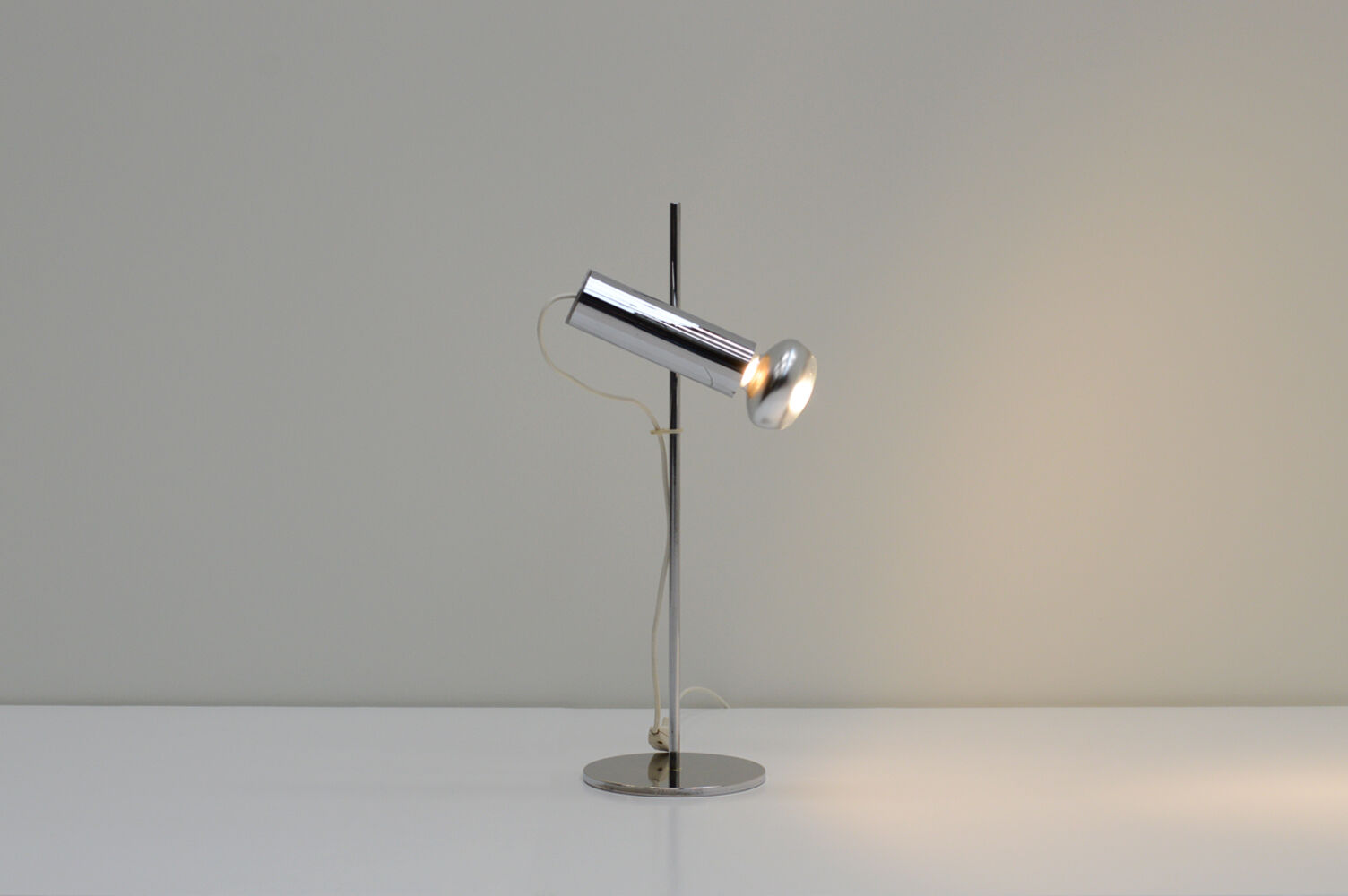 Chrome spot desk lamp, Europe 1970s.