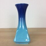 Roberto Rigon vase in blue ceramic