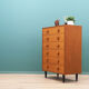 Commode en teck, design danois, années 60, fabriqué au Danemark