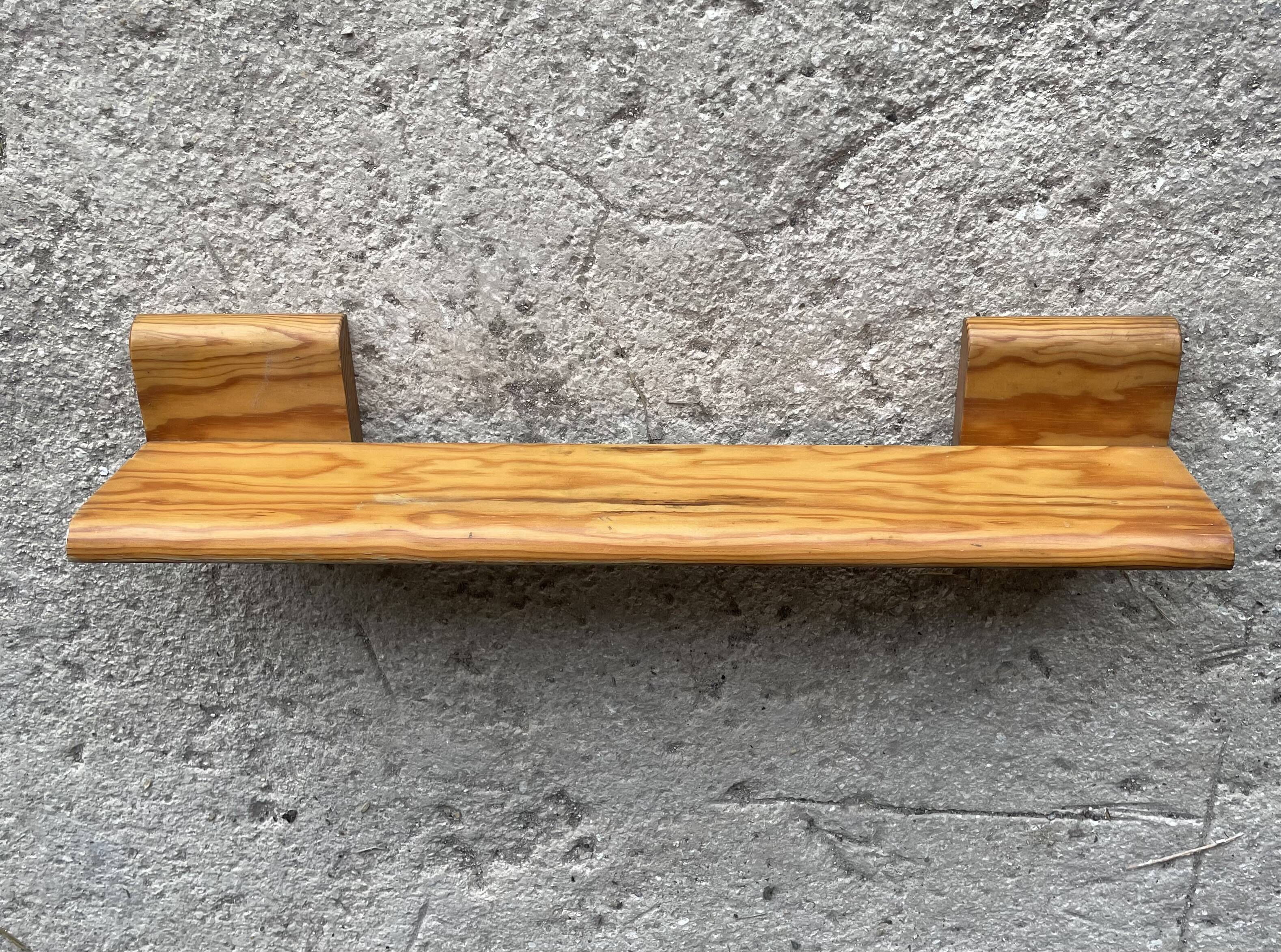 Vintage pine wall shelf