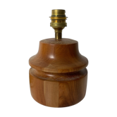 Vintage turned wooden lamp foot