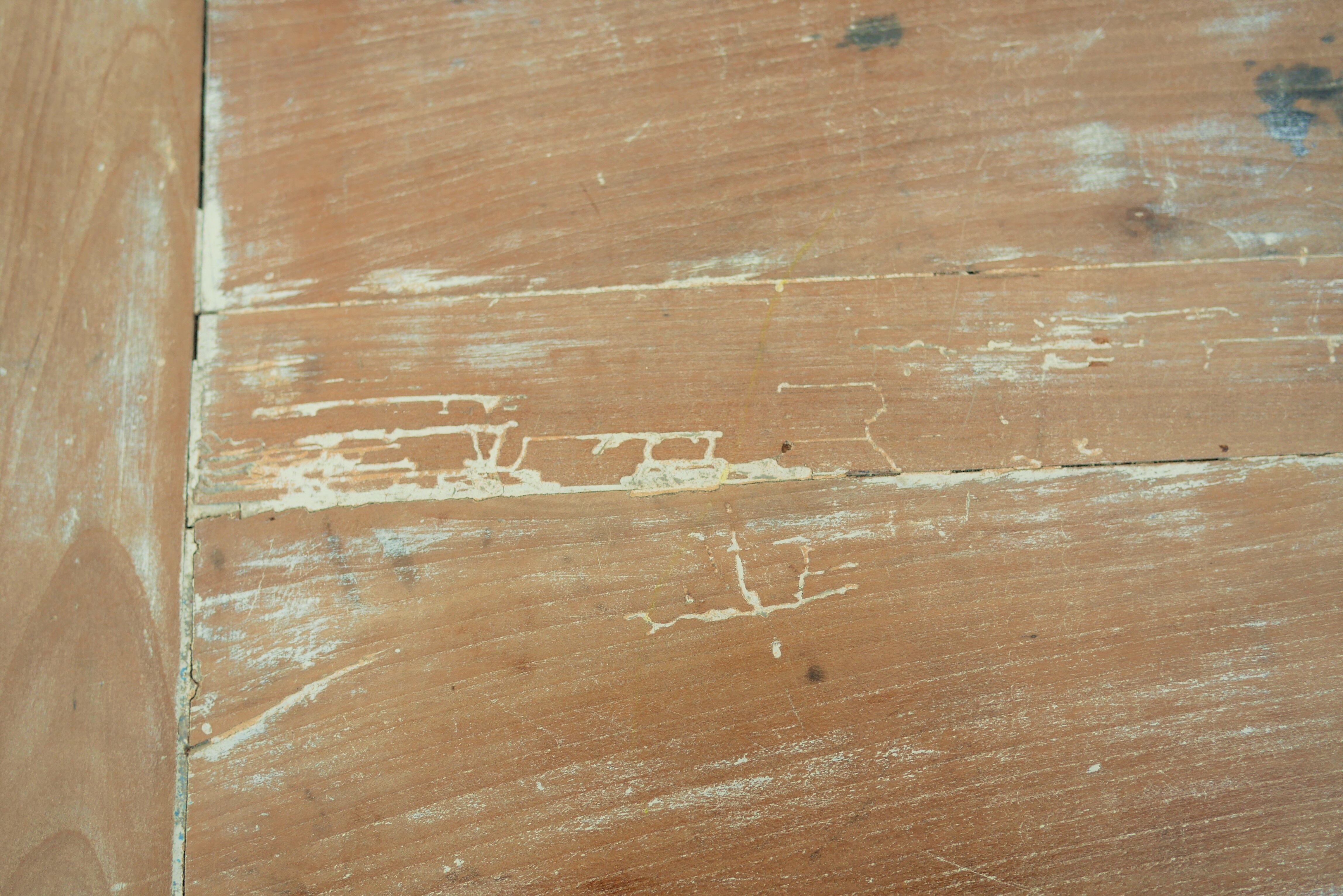 Table à manger de ferme vintage en bois