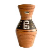 Vase vintage ouest-allemand avec glaçure de lave grasse