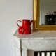 Vintage red enamel coffee pot