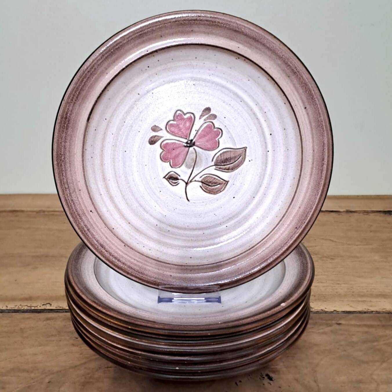 7 Niderviller stoneware flat plates