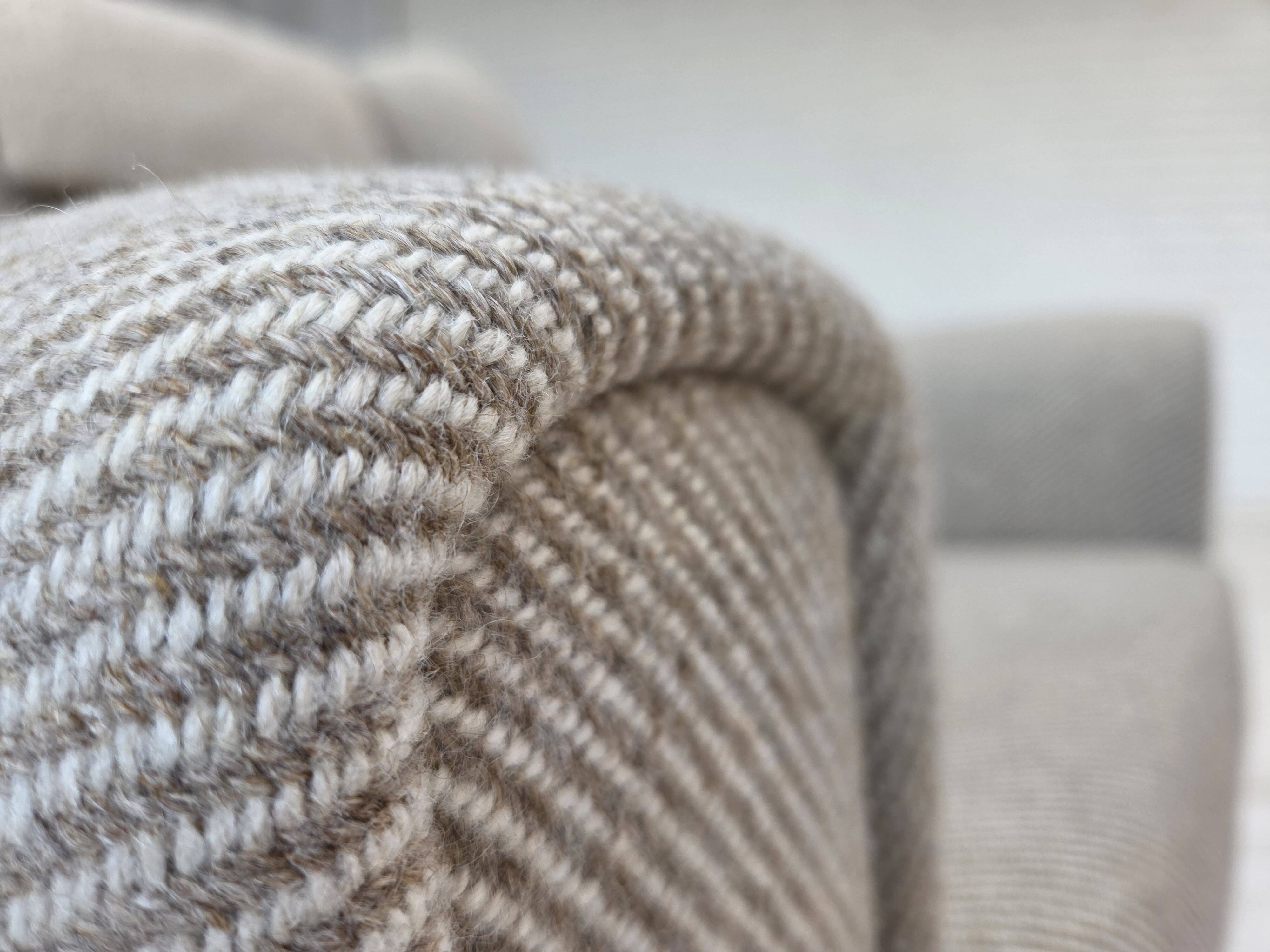 1960s, Danish design by Kurt Østervig, armchair model 61, wool, teak.