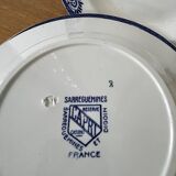 Set of 6 "Capri" plates Digoin Sarreguemines
