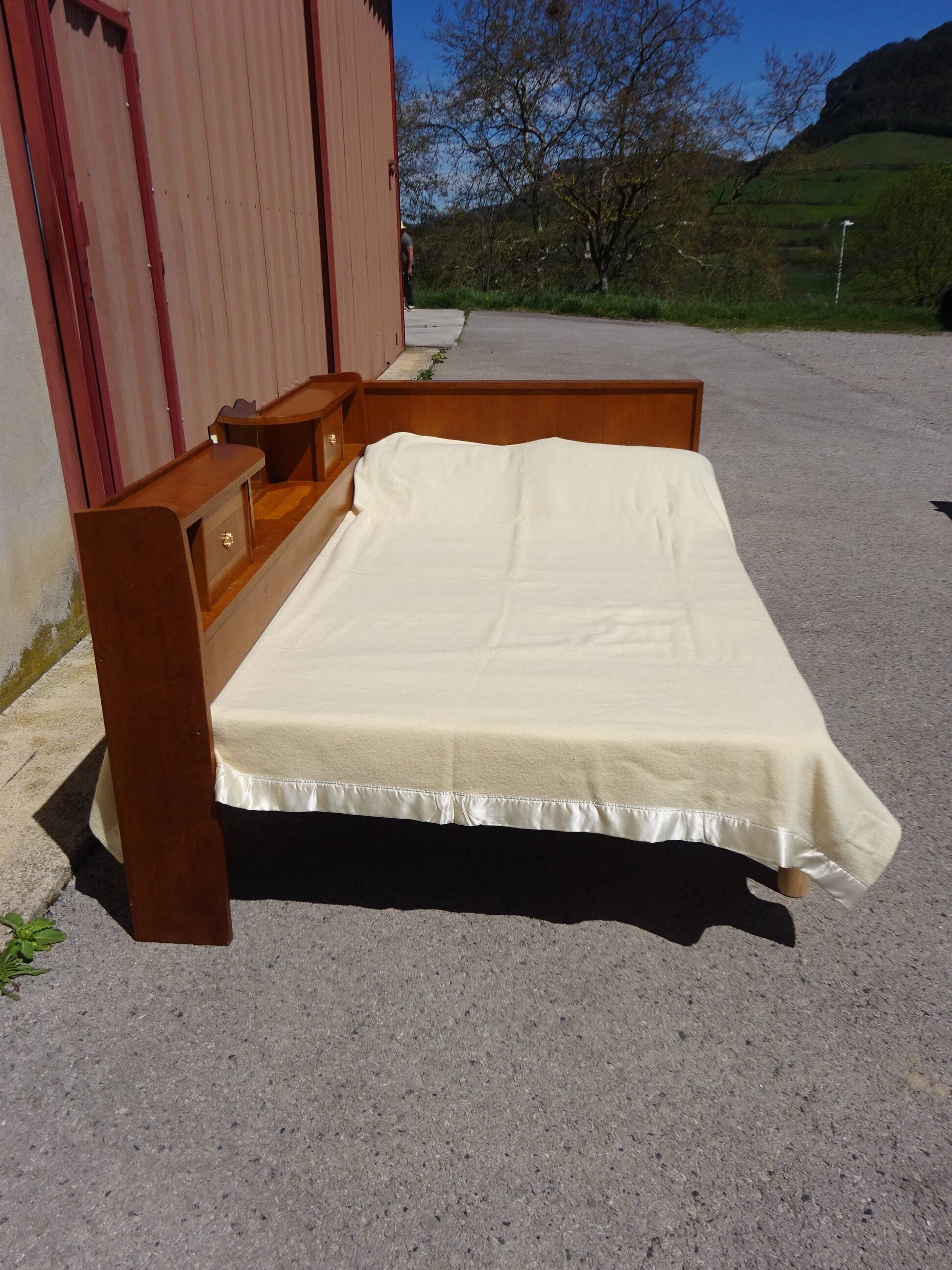 Cosy set and vintage headboard