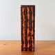 Vintage Orange Square Vase Fat Lava by Scheurich Keramik 423