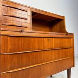 1960s Vintage Mid-Century Danish Teak Design Secretary