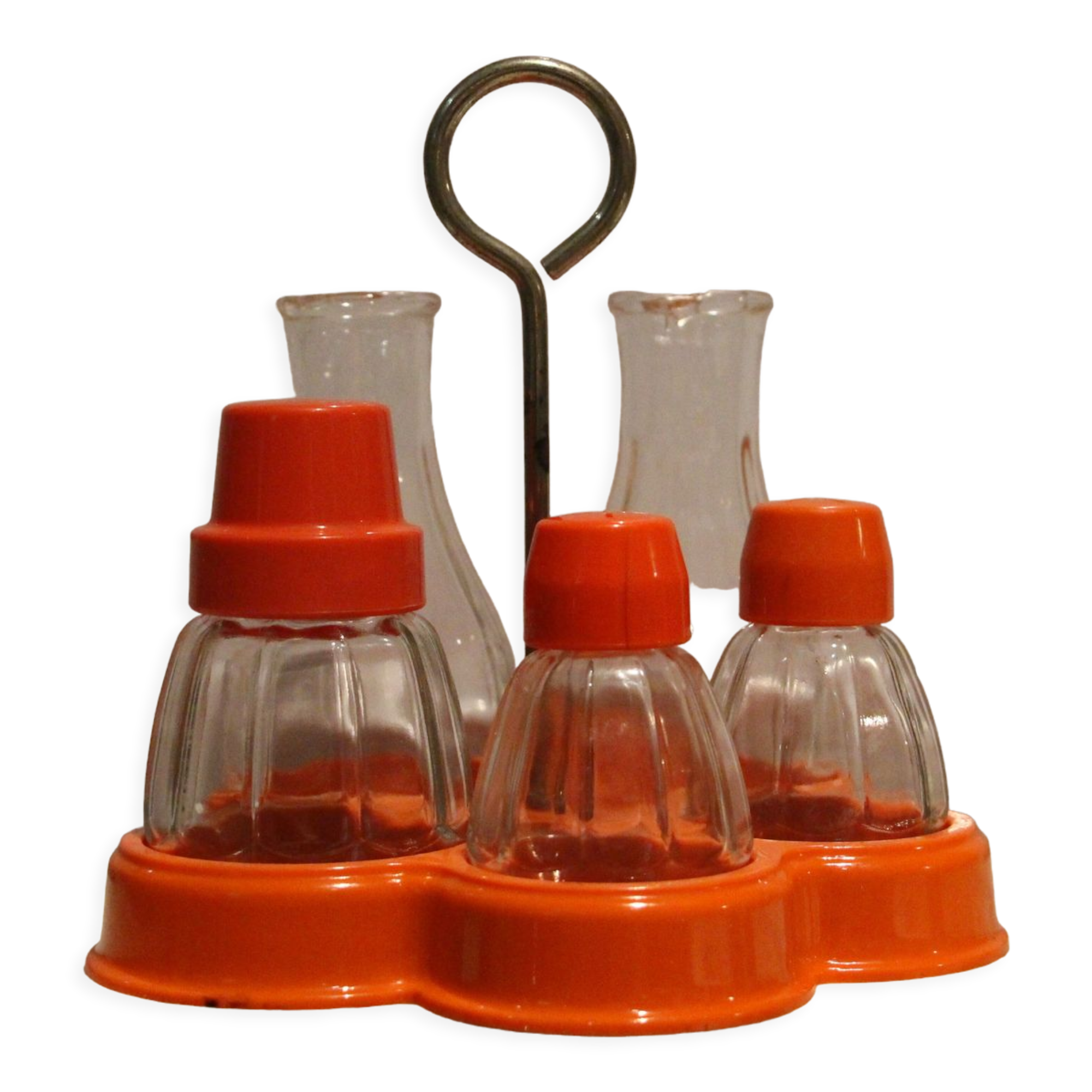 Pepper -salt orange 70's placemat