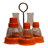 Set de table poivre sel  orange 70