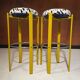 Paire de tabourets de bar vintage vers 1980