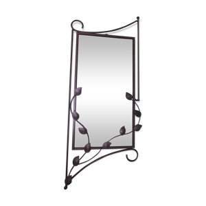 Miroir design avec entourage - gris