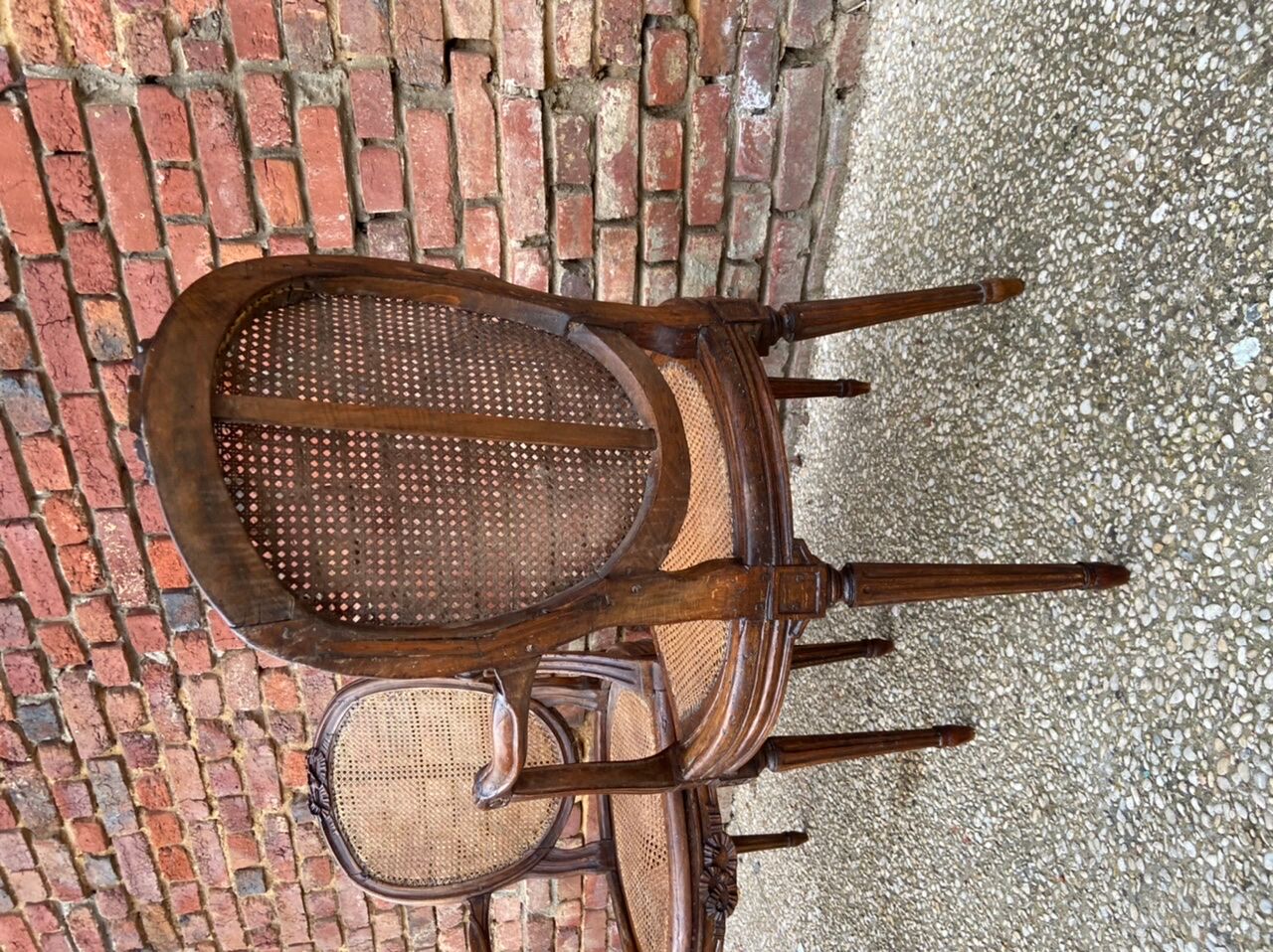 Fauteuils cannés d’époque Louis XVI Etienne Meunier