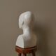 Vintage design vase 70s enamelled ceramic bust sculpture head face