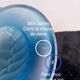 Art Deco vase in frosted blue glass