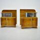1939s set of Art Deco bedside tables, Czechoslovakia