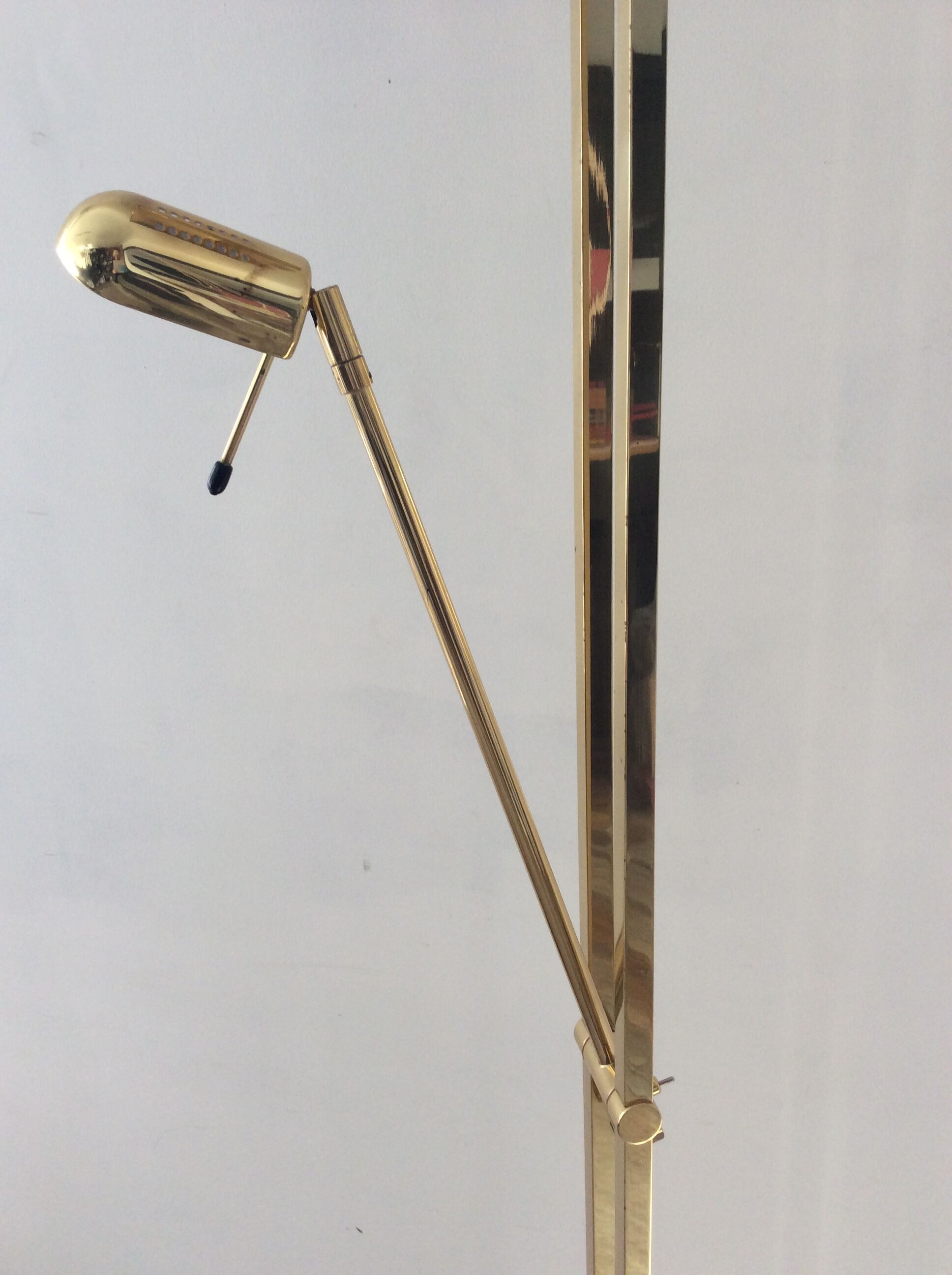 Deknudt brass floor lamp from the 70s