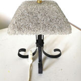 Vintage steel lamp and perspex design 50s - 60s