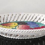 Plat à fruits "Intrecciata"vintage - céramique italienne