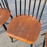 Set of 6 Fannett Scandinavian chairs by Ilmari Tapiovaara 1960.