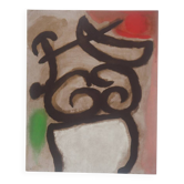 Joan Miro : Modèle féminin - Lithographie signée
