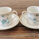 2 tasses à café et sous-tasses Haviland Limoges Nankin