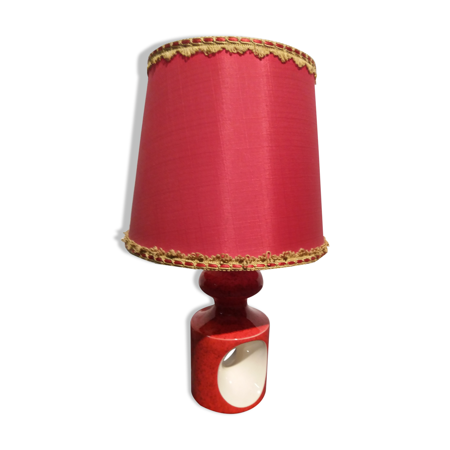 Red ceramic lamp 60